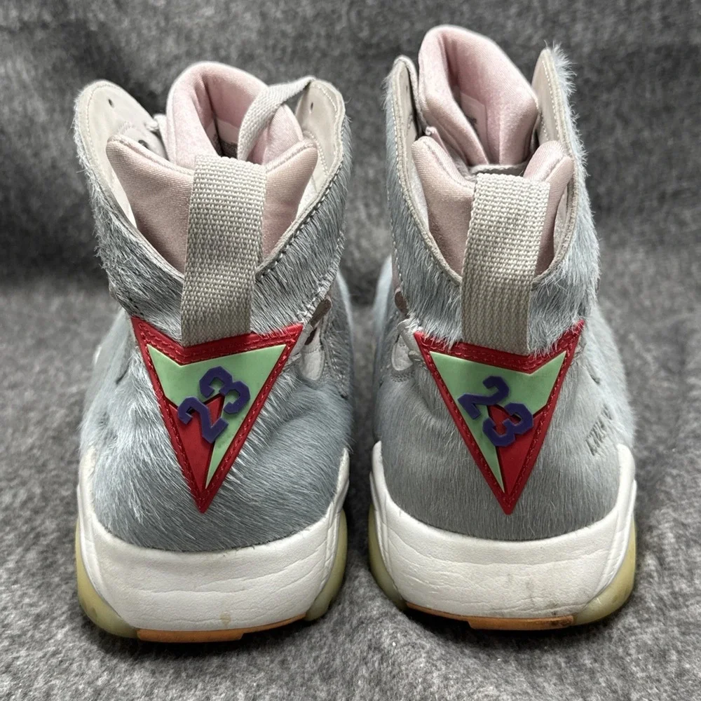 Air Jordan 7 Retro Hare 2.0 CT8528-002 Mens Size 13 Grey Pink Basketball Shoes